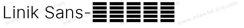 Linik Sans字体转换